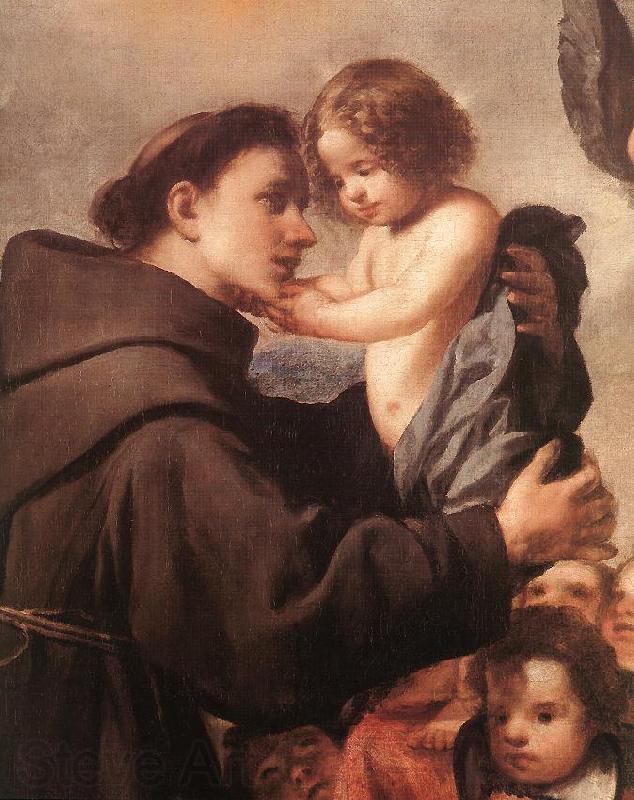 PEREDA, Antonio de St Anthony of Padua with Christ Child (detail) wsg Norge oil painting art